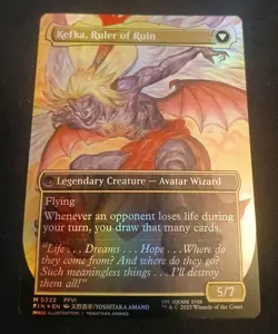(MTG: Final Fantasy, M 0322, Borderless, Foil) Kefka, Court Mage/ Ruler Of Ruin - Image 2