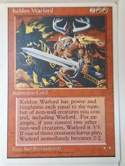 Keldon Warlord - 4th Edition Core Set - Magic the Gathering MTG Nice! - Image 1