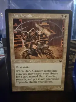 MTG Magic the Gathering Onslaught Daru Cavalier - Image 1