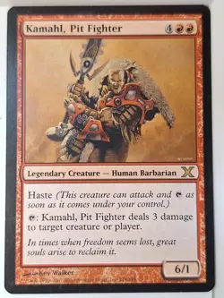 Kamahl, Pit Fighter - 10th Edition Core Set - Magic the Gathering MTG Nice! - Image 1