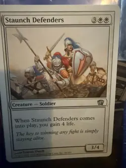 MTG Magic the Gathering 8th Edition Staunch Defenders - Image 1