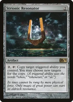STRIONIC RESONATOR LP Lightly Played Magic the Gathering MTG Magic 2014 M14 - Image 1