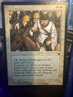 MTG Magic the Gathering Fallen Empires Icatian Lieutenant - Image 1
