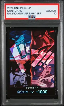 2025 ONE PIECE JAPANESE ENGLISH VERSION 2ND ANNIVERSARY SET DON!! CARD - Image 1