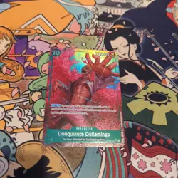 Donquixote Doflamingo OP04-031 PRB01 Super Rare Alternative Art One Piece CCG - Image 1