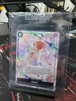 One Piece TCG OP15 086 Nami AA Alternate Art Adventure On Kami’s Island English - Image 1