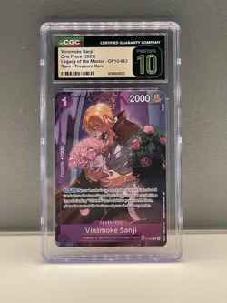 One Piece Op10-063 Vinsmoke Sanji Treasure Rare CGC Pristine 10 - Image 1