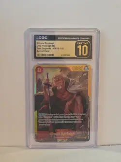 One Piece 2024 Silvers Rayleigh OP08-118 Secret Rare CGC Pristine 10 - Image 1