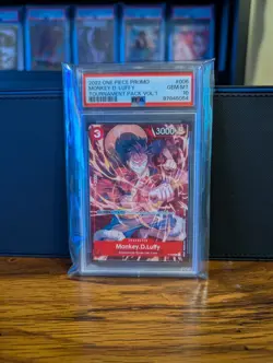 PSA 10 Monkey D Luffy P-006 (2022) Tournament Pack Vol 1 One Piece - Image 1