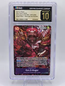 2025 ONE PIECE OP13-CARRYING ON HIS WILL #064 GOL D. ROGER CGC 10 Prestine - Image 1