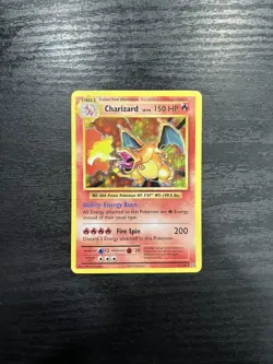 Pokemon TCG Charizard Evolutions Holo Rare Card 2016 11/108 light scratches - Image 3