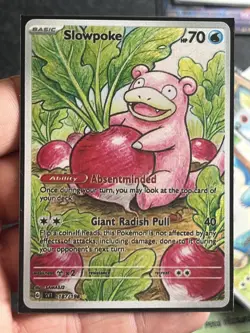 Slowpoke Fan Art Heroes Holo Mega Custom Evolutions Card #151 - Image 1