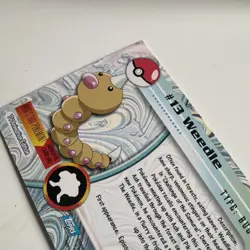 Pokemon Card Weedle - Non Holo - #13 - Series 1 Card Topps Pokemon - Image 5