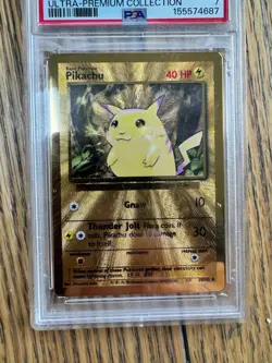 2021 Pokemon Celebrations UPC Pikachu Metal Card #58 PSA 7 NM - Image 5
