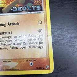 Baltoy 53/107 Deoxys Reverse Holo Pokemon Card - Image 3