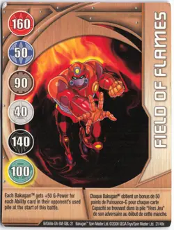Bakugan FIELD of FLAMES Metal Gate Card COPPER 2008 BA368a-GA-SM-GBL-21 21/48e - Image 1