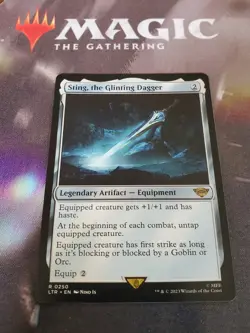 Mtg. Sting, the Glinting Dagger. Lord of the Rings. Pack Fresh - Image 1