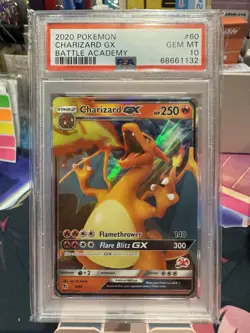 Pokemon Charizard GX Battle Academy 9/68 Trading Card PSA 10 - Image 1