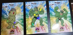 MACHOP X MACHOKE X MACHAMP LOT - POKEMON CARD DATABASE SHINY HOLO - Image 1