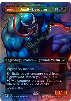 MTG Venom, Deadly Devourer (borderless foil) English SPE Pre-Order mtg - Image 1