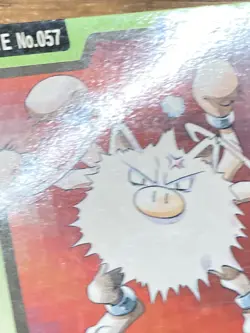 Pokemon Carddass Card Primeape File No.57 Bandai Pocket Monsters 1997 Japan - Image 5