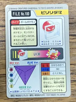 Pokemon Carddass Card Butterfree File No.12 Bandai Pocket Monsters 1997 Japan - Image 2
