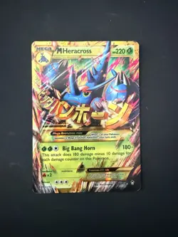 Pokemon TCG M Heracross EX Holo Card 112/111 Furious Fists Secret Rare - Image 1