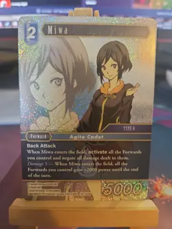 Final Fantasy TCG Miwa #22-105H Hero Foil Card NM FFTCG - Image 1