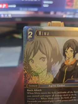 Final Fantasy TCG Miwa #22-105H Hero Foil Card NM FFTCG - Image 2