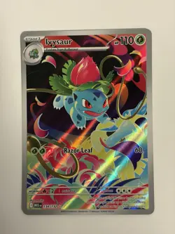 Pokemon TCG Illustration Rare Ivysaur Card 134/132 Mega Evolution - Image 1