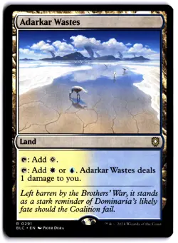 Adarkar Wastes NM BLC Commander: Bloomburrow MTG - Image 1