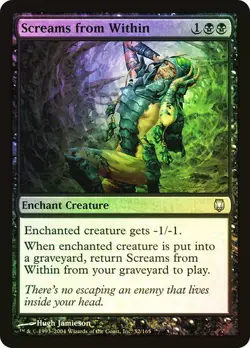 Darksteel MTG FOIL Screams from Within Magic - Image 1