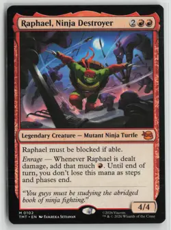 Raphael, Ninja Destroyer LP 0102 Teenage Mutant Ninja Turtles MTG - Image 1