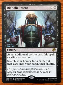 MTG Diabolic Intent NM - The Brothers' War, English - Image 1