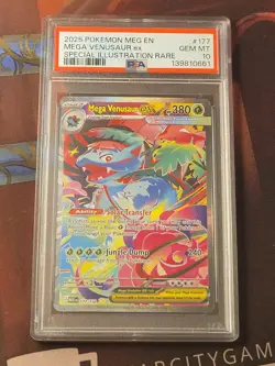 2025 POKEMON MEGA EVOLUTION SPECIAL ILLUSTRATION RARE MEGA VENUSAUR EX PSA 10 - Image 1