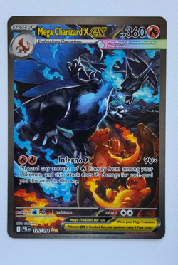 Mega Charizard X EX Full Art Holo 360 HP 125/094 Phantasmal Flames Pokemon NM - Image 1