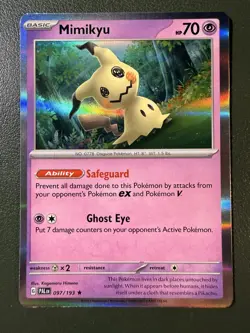 Pokemon TCG Mimikyu 97/193 Paldea Evolved SV2 Holo NM - Image 1