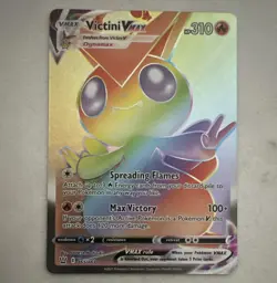 Victini VMAX 165/163 SWSH05 Secret Rare Full Art Holo English - Image 1