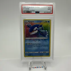 PSA 9 MINT Kyogre Amazing Rare 021/072 – 2021 Pokemon SWSH Shining Fates - Image 1