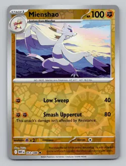 Reverse Holo Mienshao #084/142 Uncommon SV07: Stellar Crown Pokemon - Image 1