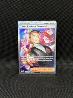 Team Rocket's Giovanni 238/182 Pokemon SV10 Destined Rivals SIR Holo Pack Fresh - Image 1