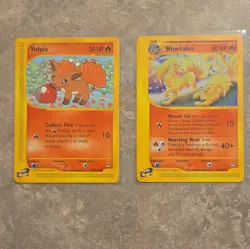 Pokemon TCG Aquapolis Non-Holo Lot 2 Vulpix 116/147 Ninetales 25/147 - Image 1
