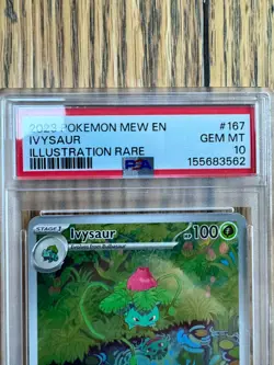 2023 Pokemon 151 Ivysaur 167/165 Illustration Rare PSA 10 GEM MT - Image 4