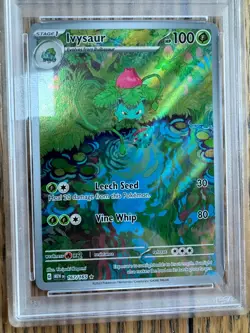 2023 Pokemon 151 Ivysaur 167/165 Illustration Rare PSA 10 GEM MT - Image 5