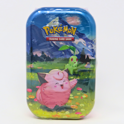 Pokemon TCG Mini Tin Sealed Clefairy Chikorita Riolu New - Image 1