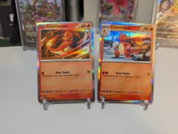 Charmander 026/197 - Charmeleon 027/197 - Pokemon Promo Holo - Obsidian Flames - Image 1