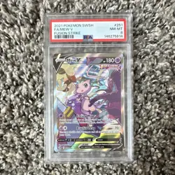 Pokemon Mew V Full Art Ultra Rare Holo 251/264 Fusion Strike PSA 8 - Image 1
