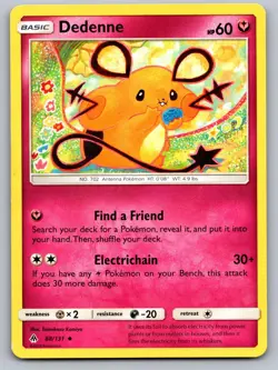 Dedenne 88/131 Forbidden Light Pokemon Moderately Played - Image 1