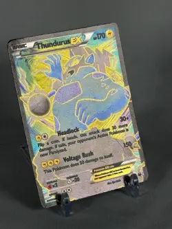 Thundurus EX 98/108 Roaring Skies Ultra Rare Full Art Holo English Pokemon TCG - Image 2