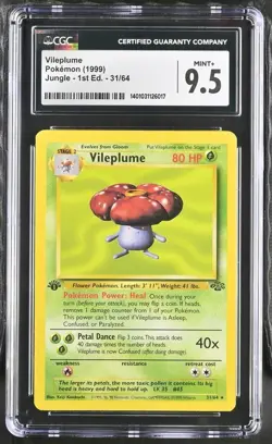 Pokemon Vileplume 31/64 1st Edition Jungle - CGC 9.5 - Image 1
